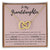 To My Granddaughter - Interlocking Hearts Necklace