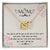 Mom - Times Slips By And Life Goes On But From My Heart You'Re Never Gone - Interlocking Heart Necklace Interlocking Hearts Necklace