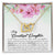 To My Granddaughter - Braver Stronger Smarter - Necklace Interlocking Hearts Necklace