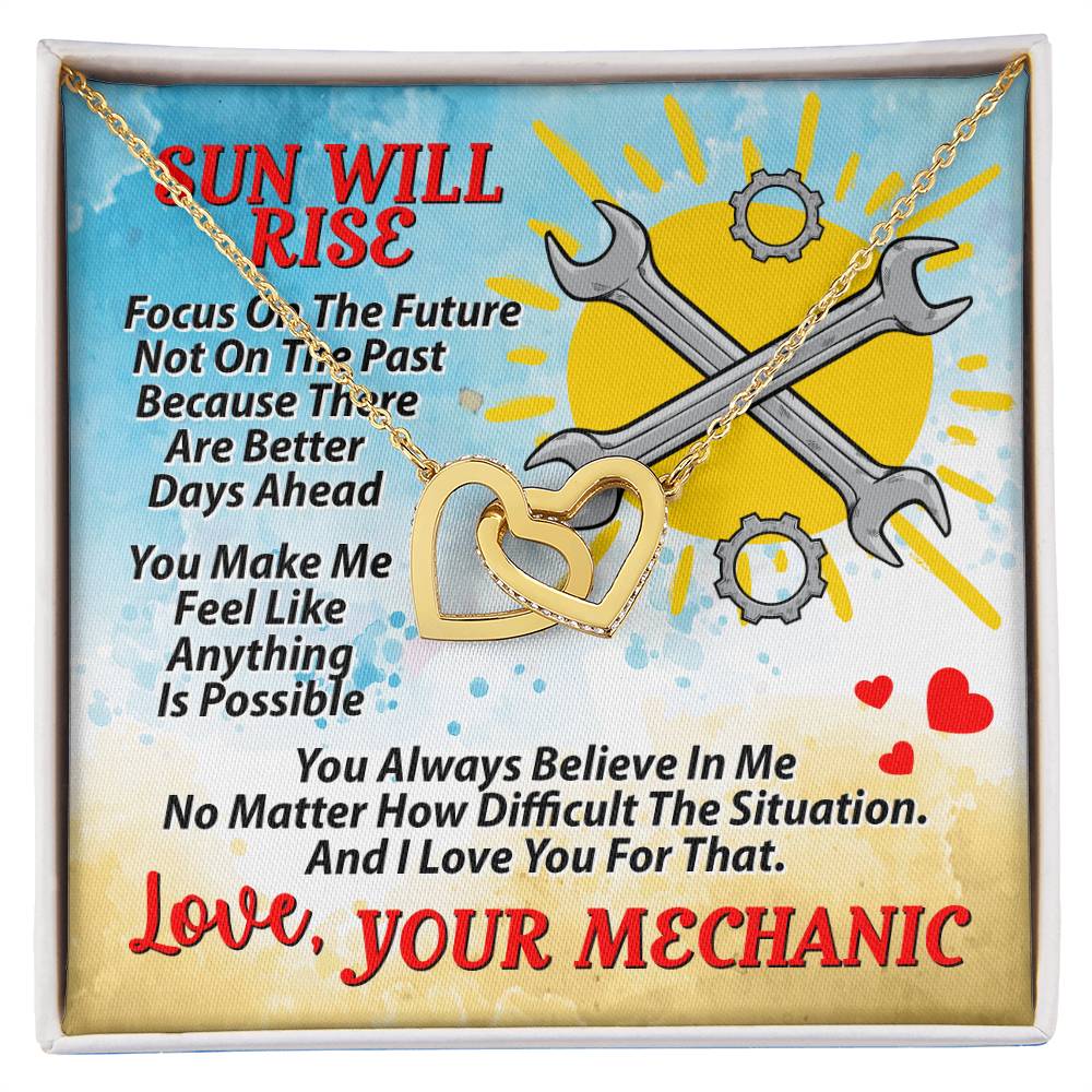 Mechanic'S Wife - Interlocking Heart Necklace Interlocking Hearts Necklace