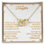 A Gift For Daughter Interlocking Hearts Necklace - Believe In Yourself