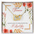 To My Fiancee - I Am So Lucky To Have Found You - I Love You Interlocking Hearts Necklace