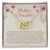 To My Daughter - Interlocking Hearts Necklace