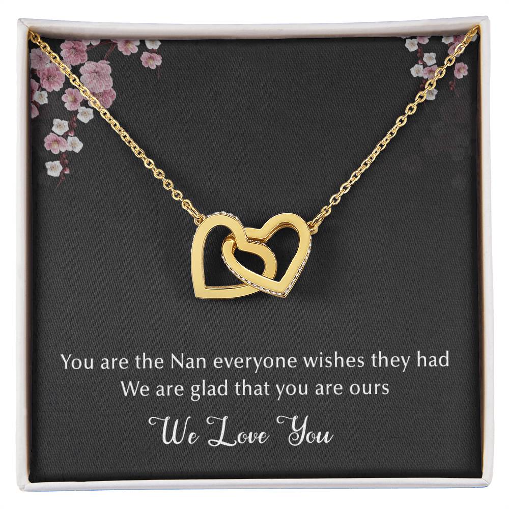 The Best Nan Interlocking Hearts Necklace