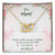 To My Mom - Interlocking Hearts - Gift For Mom - Forever Grateful Interlocking Hearts Necklace