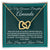 Personalized Linked Hearts Gifts For Daughter From Mom Interlocking Hearts Necklace