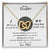 To My Daughter - I Will Always Be There For You Interlocking Hearts Necklace