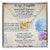 To My Daughter Interlocking Hearts Necklace Message Card