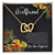 Girlfriend Interlocking Hearts Romantic Necklace Gift For Valentine'S Day Interlocking Hearts Necklace
