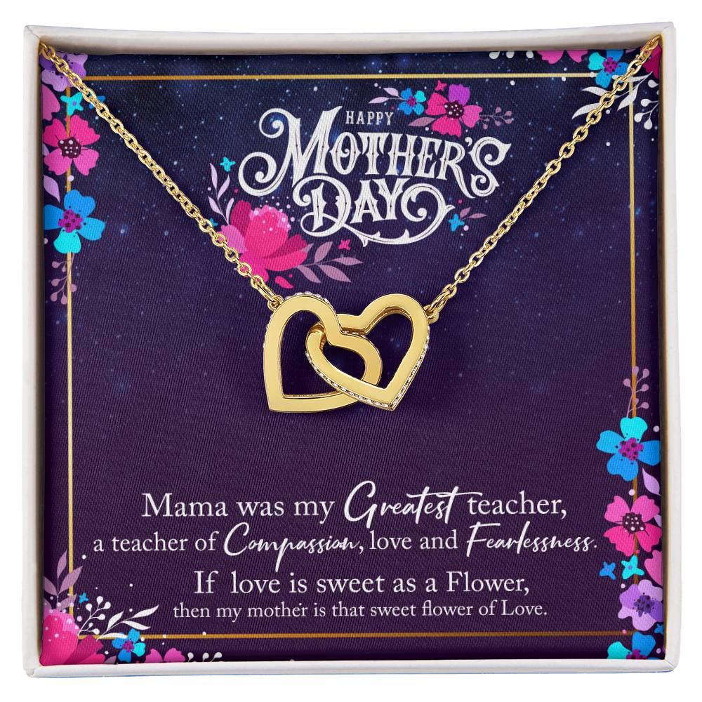 Happy Mother'S Day Interlocking Hearts Necklace