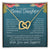 Stepdaughter Love & Support Gift From Stepmom Step Dad - Hearts Interlocking Hearts Necklace