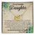I'M Here For You Always And Forever - Best Gift For Daughter Interlocking Hearts Necklace