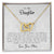 To My Daughter - Now & Forever - Necklace Interlocking Hearts Necklace
