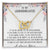 To My Granddaughter If You'Re Alone Ill Be Your Shadow Interlocking Hearts Necklace