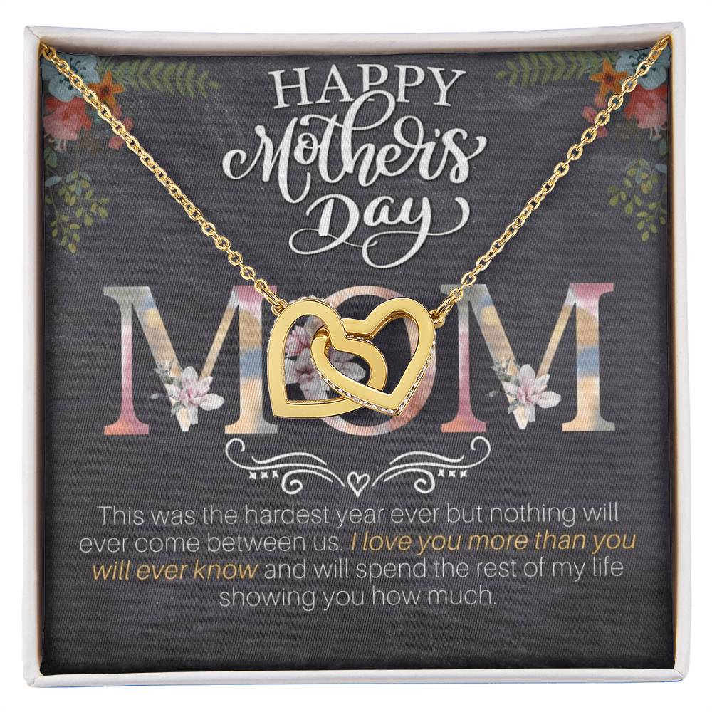 Happy Mother'S Day Gift Set Interlocking Hearts Necklace