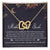 Mother Of The Bride Interlocking Hearts Necklace Message Card
