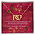 Merry Christmas To My Wife - Interlocking Hearts Interlocking Hearts Necklace