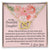 To My Beautiful Daughter - Interlocked Hearts Interlocking Hearts Necklace