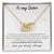 To My Sister Interlocking Hearts Necklace