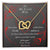 To My Lovely Wife-Two Interlocked Heart Necklace Pendant Interlocking Hearts Necklace