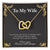 To My Wife - Luxury Interlocking Hearts Lovecube Interlocking Hearts Necklace