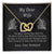 My Dear Wife Necklace Interlocking Hearts Necklace