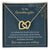 To My Granddaughter Two Hearts Unite As One Necklace Interlocking Hearts Necklace