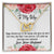 Anniversary Best Gift For Wife Interlocking Hearts Necklace With On Demand Massage Card