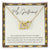 My Girlfriend Interlocking Hearts Necklace Message Card