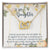 To My Daughter Interlocking Hearts Necklace Birthday Message Card