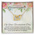 To My Beautiful Granddaughter On Your Graduation Day Flowery Interlocking Hearts Interlocking Hearts Necklace