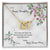 Bonus Daughter From Bonus Mom No Dna But You Have My Heart Interlocking Hearts Necklace