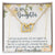 To My Daughter Interlocking Hearts Necklace Message Card