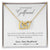 To My Gorgeous Girlfriend Necklace Gift Ideas Interlocking Hearts Necklace