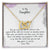 Daughter My Warrior Princess - Hearts Necklace Interlocking Hearts Necklace