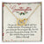 Granddaughter Interlocking Hearts Necklace Message Card