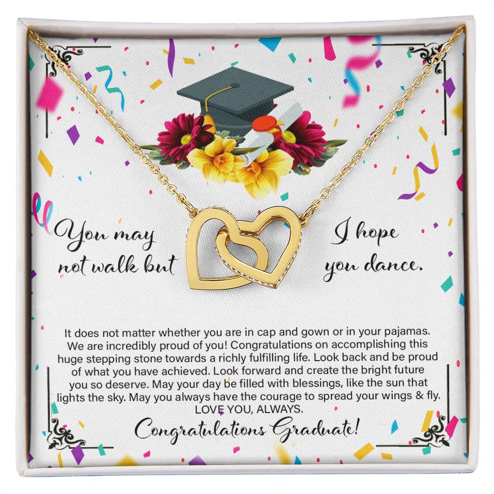 Graduation Gift For Daughter - Interlocking Heart Necklace Interlocking Hearts Necklace
