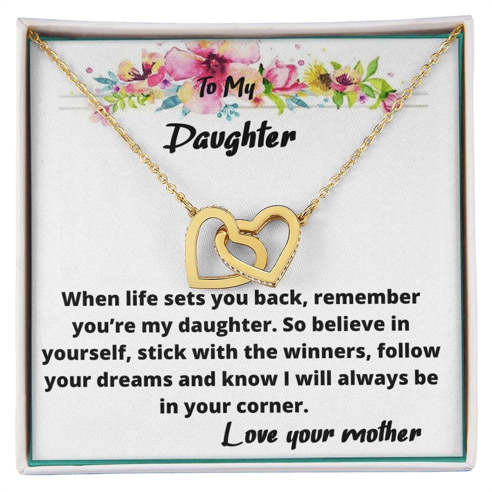 Always In Your Corner Two Hearts Necklace Interlocking Hearts Necklace