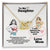 To My Daughter - Straighten Your Crown - Interlocking Hearts Necklace
