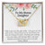 To My Bonus Daughter I Am Blessed And Lucky To Have You In My Life Necklace Interlocking Hearts Necklace