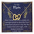 I Will Always Need You Mom Necklace Interlocking Hearts Necklace