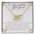 To My Best Friend Interlocking Hearts Necklace Message Card