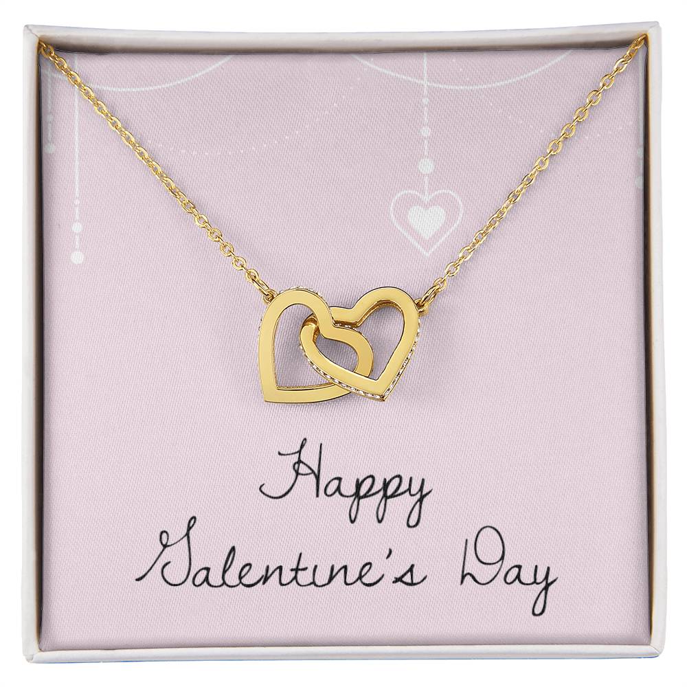 Happy Valentine'S Day - Necklace Interlocking Hearts Necklace