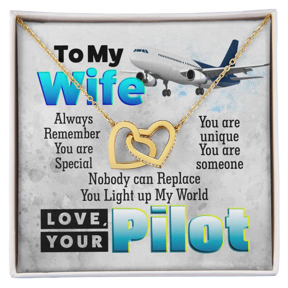 Pilot'S Wife - Interlocking Heart Necklace Interlocking Hearts Necklace