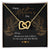Gift For Mom - You Are The World - The Interlocking Heart Necklace Interlocking Hearts Necklace