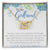 To My Girlfriend Interlocking Hearts Necklace Message Card
