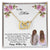 Thank You For Never Giving Up On Me Mother - Necklace Interlocking Hearts Necklace