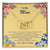 Heart Necklace With My Mom Is My Angel Card Interlocking Hearts Necklace