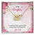 To My Daughter From Dad Interlocking Hearts Necklace