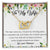 To My Wife Interlocking Hearts Necklace Message Card
